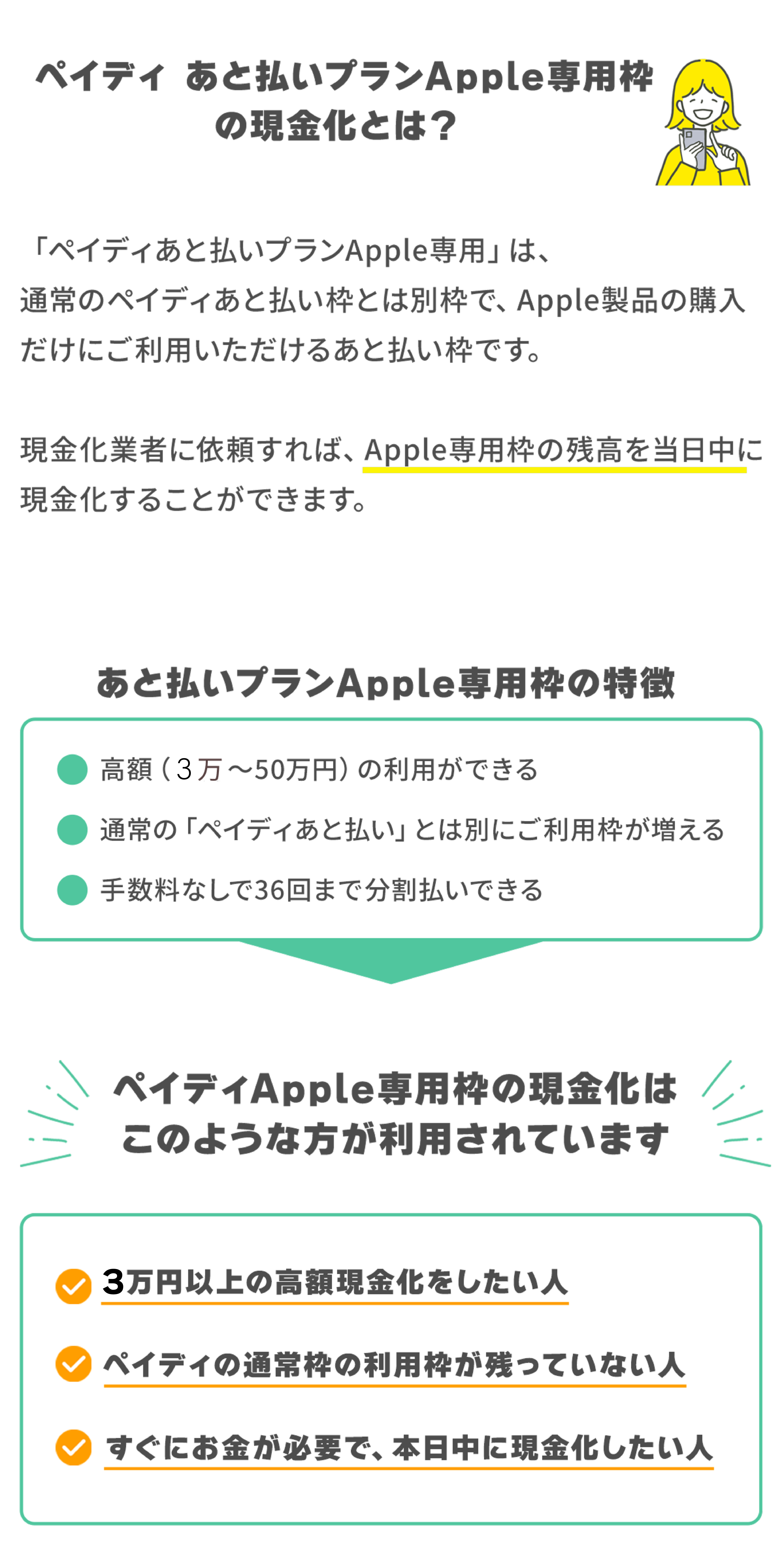 ペイディ Apple 枠の現金化とは？